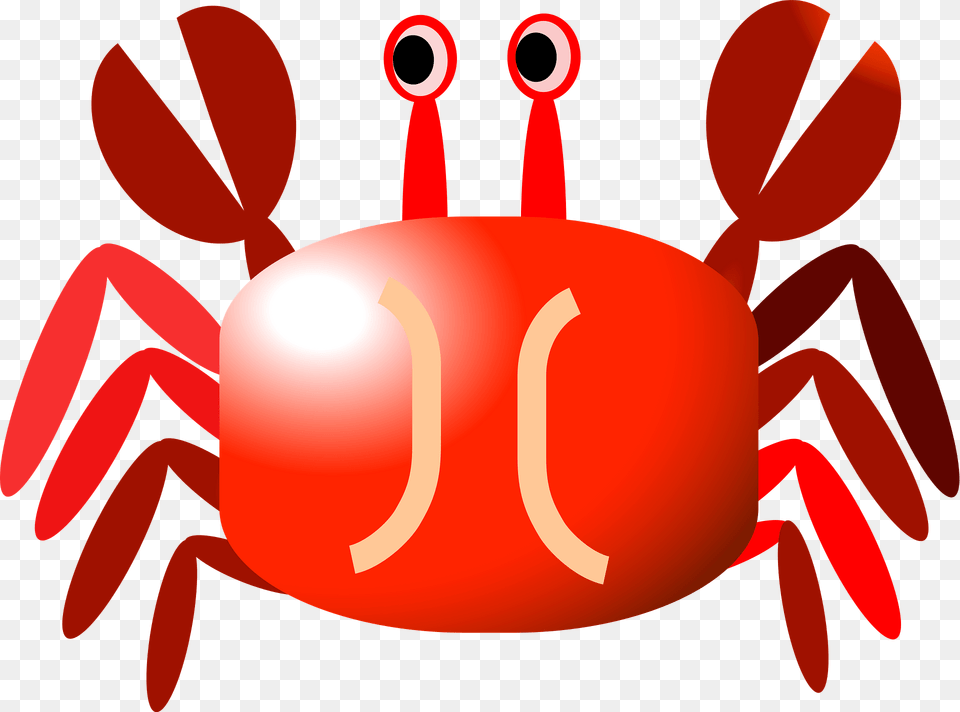 Red Crab Clipart, Food, Seafood, Animal, Invertebrate Free Png Download