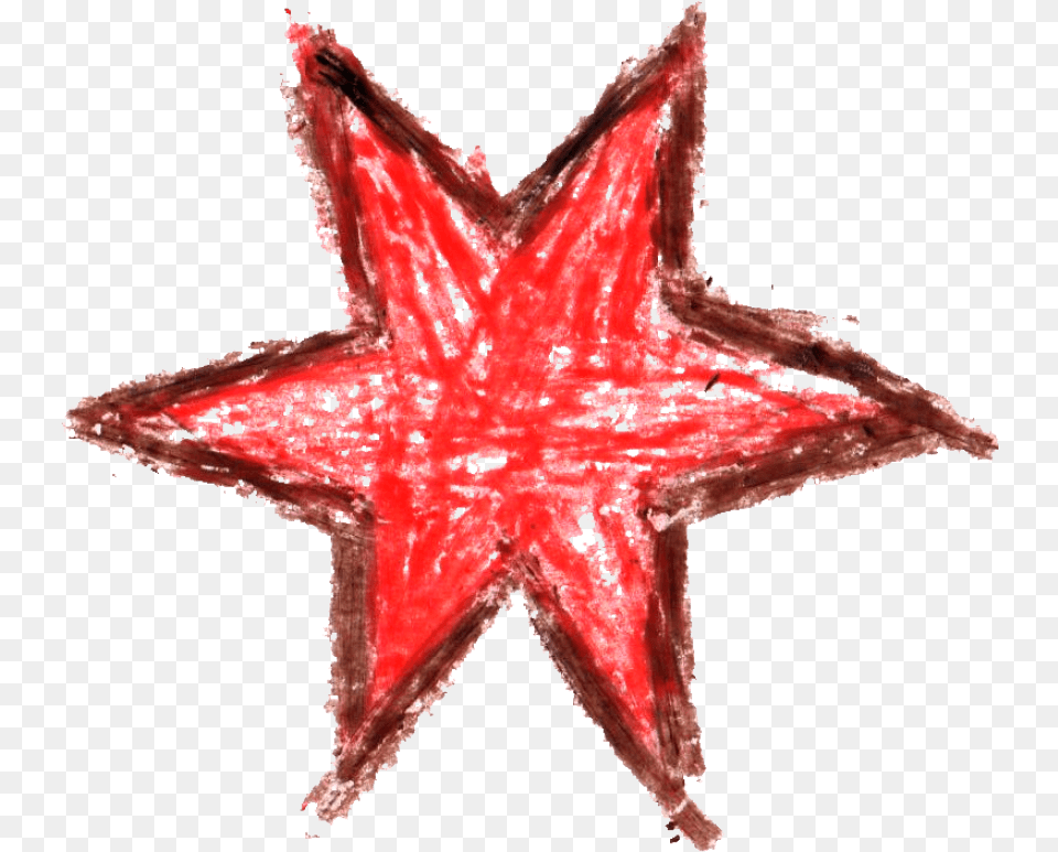 Red Crayon Crayon Star Transparent Cartoon Jingfm Crayon Drawings, Symbol, Animal, Sea Life, Star Symbol Png Image