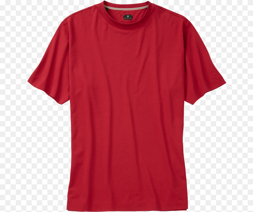 Red Crew Neck Tee Shirt T Shirt, Clothing, T-shirt Free Transparent Png