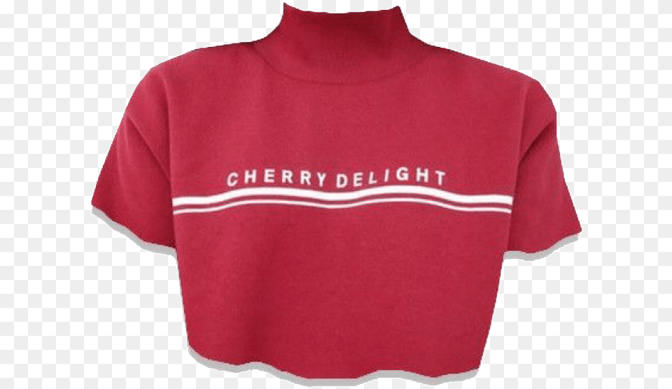 Red Crop Top Transparent, Clothing, Shirt, T-shirt, Knitwear Png