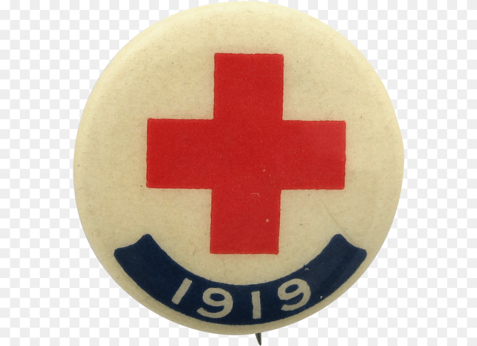 Red Cross 1919 Cause Button Museum Emblem, First Aid, Logo, Red Cross, Symbol Free Png Download