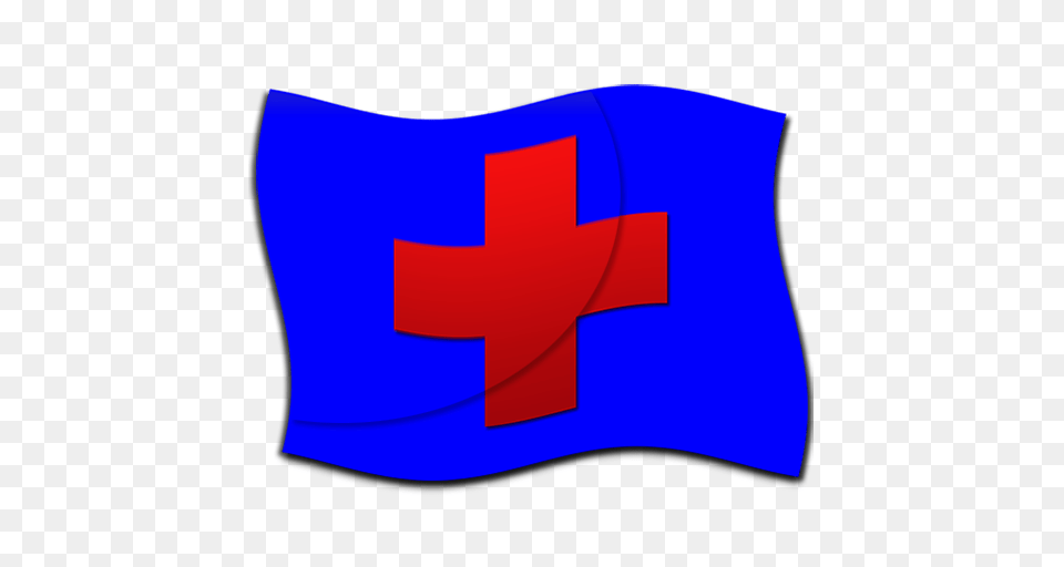 Red Cross Blue Flag Clipart Logo, First Aid, Red Cross, Symbol Png Image