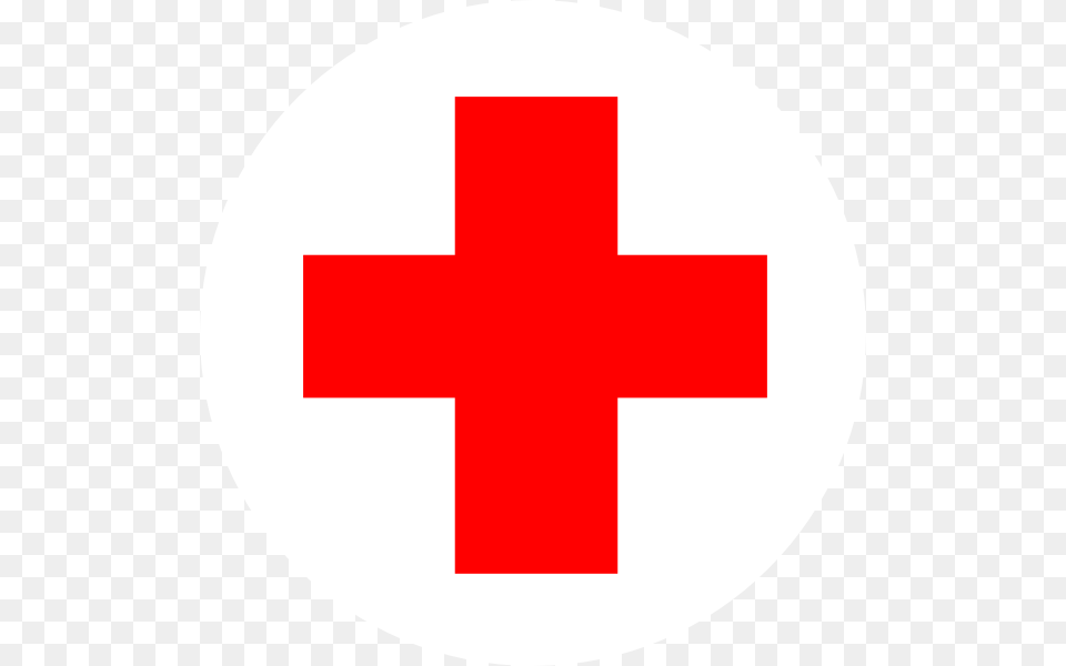 Red Cross Circle Clip Art At Clker Red Cross Symbol Transparent, First Aid, Logo, Red Cross Free Png Download