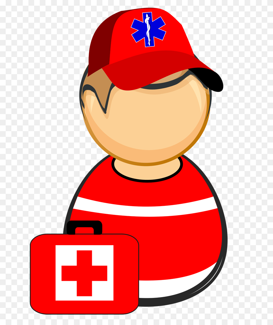 Red Cross Clipart Paramedic, Baseball Cap, Cap, Clothing, Hat Free Transparent Png
