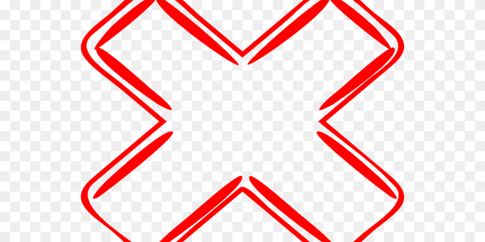 Red Cross Clipart Wrong Answer, Symbol, Emblem, Bow, Weapon Png