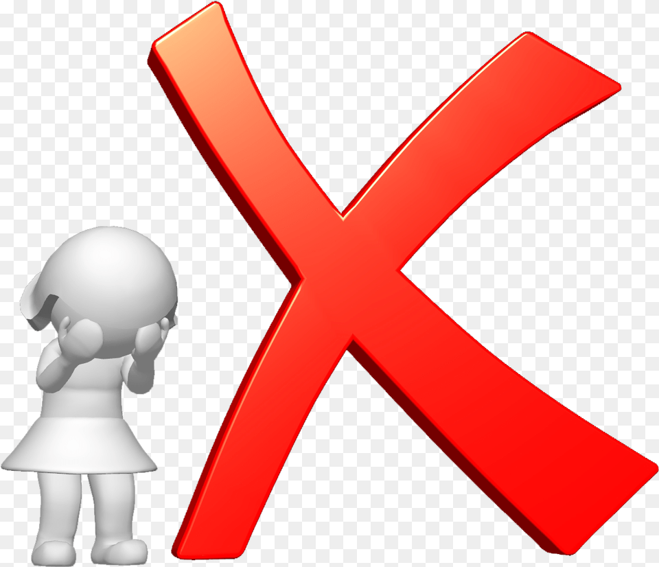 Red Cross Clipart Wrong Answer Background Transparent Wrong Cross, Logo, Symbol, Baby, Person Png