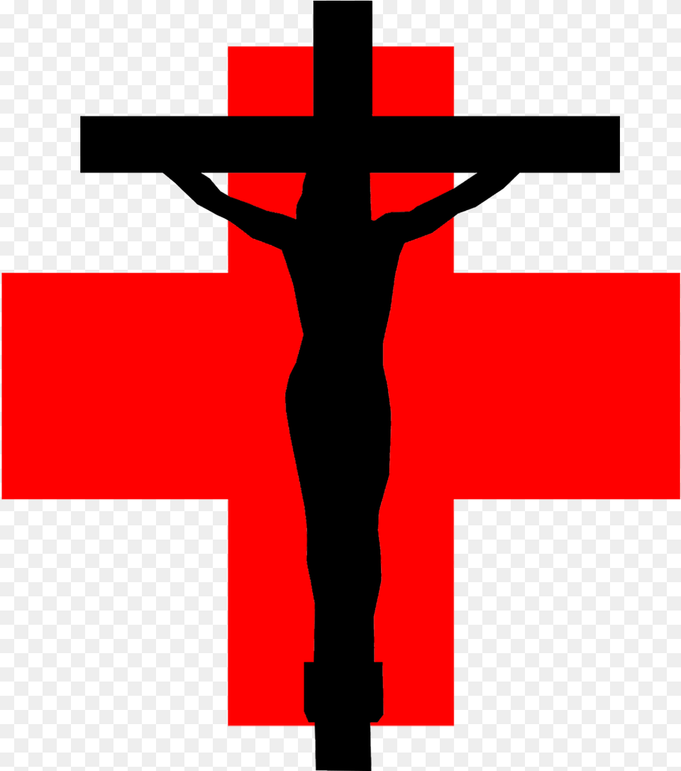 Red Cross Crucifix Crucifix, Logo, Symbol, Adult, Female Png Image
