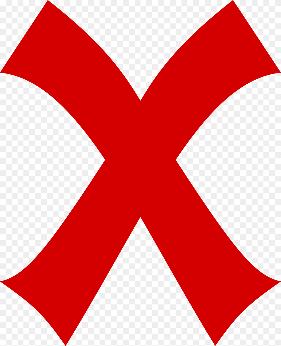 Red Cross X Marks The Spot Clipart, Logo, Symbol Free Png Download