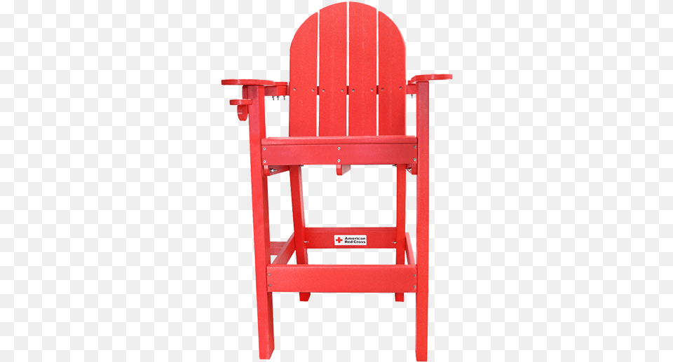 Red Cross Lg 500 Plastic Lifeguard Chair Chair, Furniture, Crib, Infant Bed Png