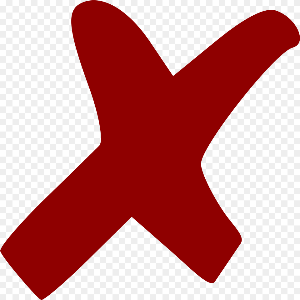 Red Cross Mark Dark Red X, Symbol Free Png