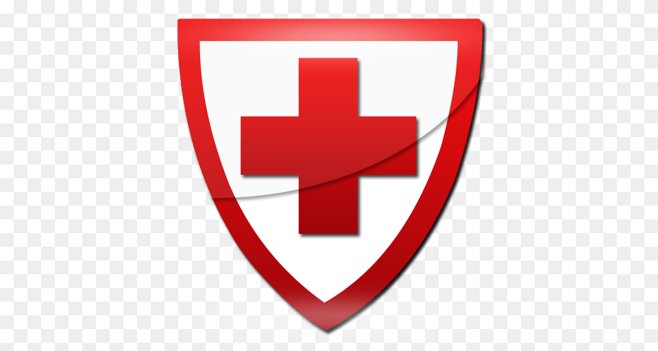 Red Cross Shield Clipart First Aid, Logo, Symbol, Red Cross Png Image