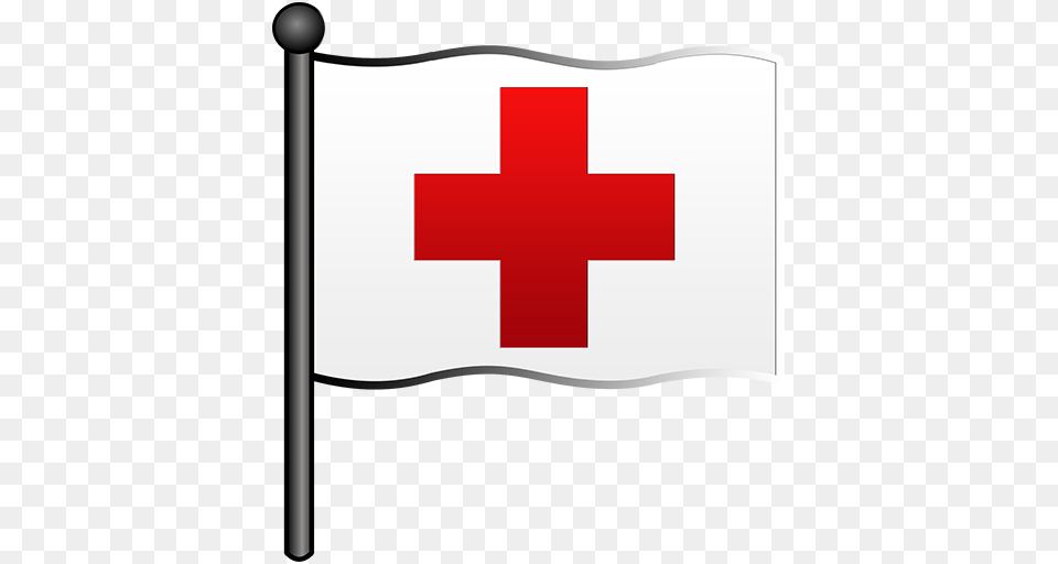 Red Cross White Flag Clipart Image, Logo, Symbol, First Aid, Red Cross Free Png