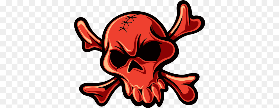 Red Crossbones Skull Skull, Baby, Person Png