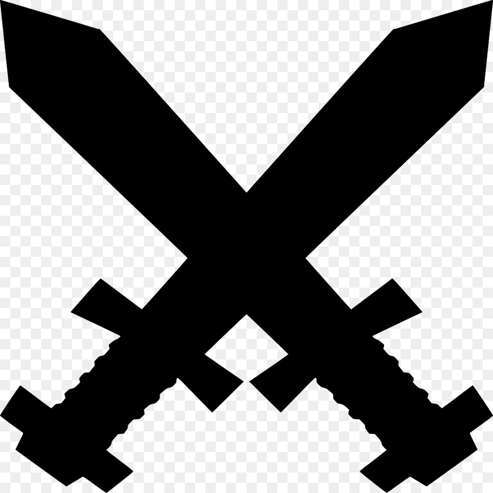 Red Crossed Swords, Gray Free Png