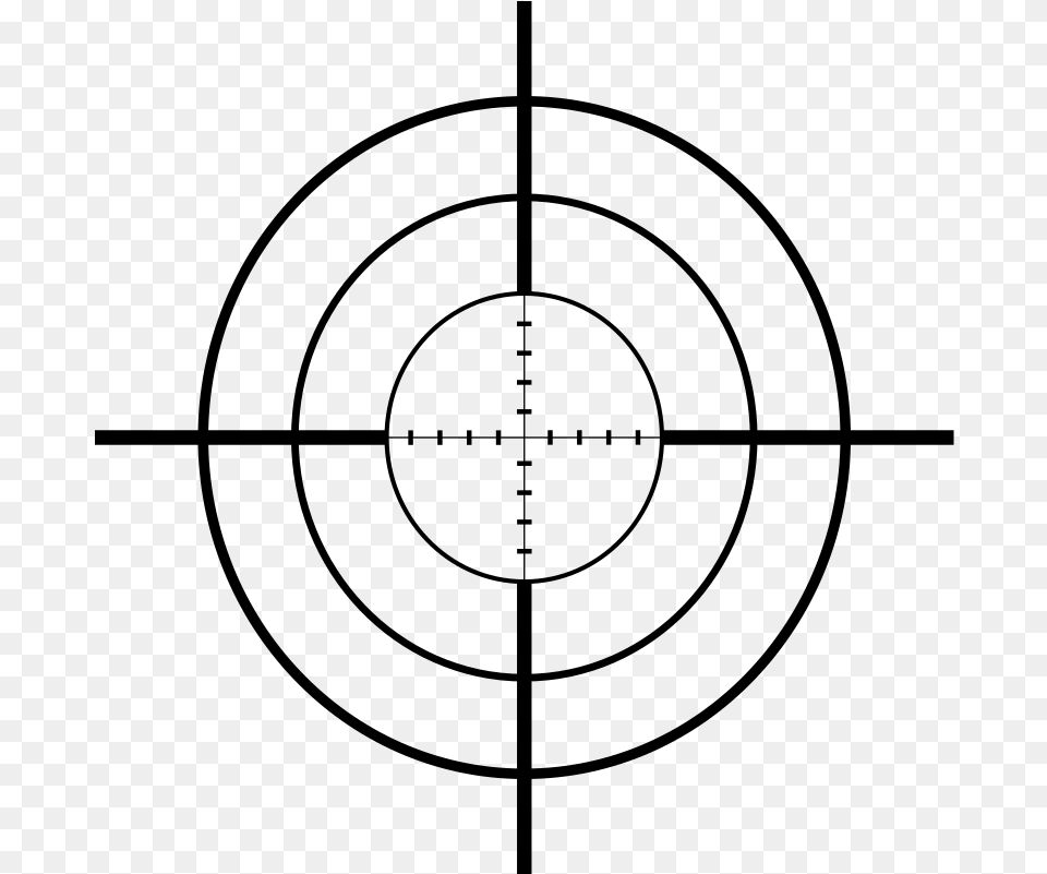 Red Crosshair Scope, Gray Png Image