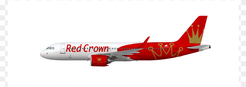 Red Crown Airbus A320neo Boeing 737 Next Generation, Aircraft, Airliner, Airplane, Transportation Free Png Download
