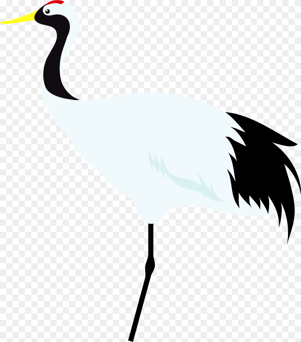 Red Crowned Crane Clipart, Animal, Bird, Crane Bird, Waterfowl Free Transparent Png