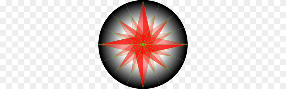 Red Crystal Compass Rose Clip Art, Disk, Symbol Png Image