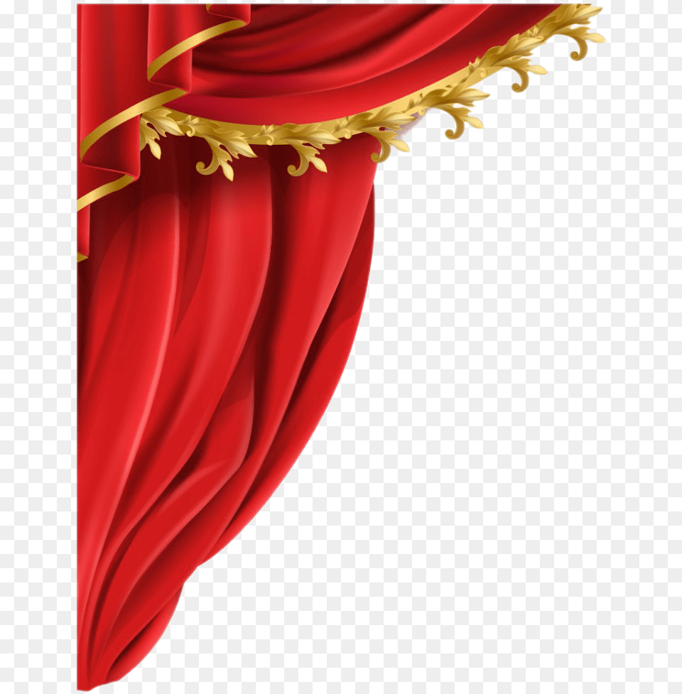 Red Curtain Dekaration Curtens, Stage Png Image