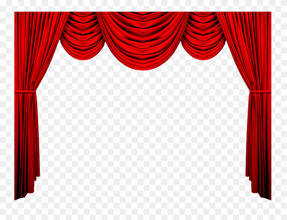 Red Curtains, Indoors, Stage, Theater, Curtain Png Image