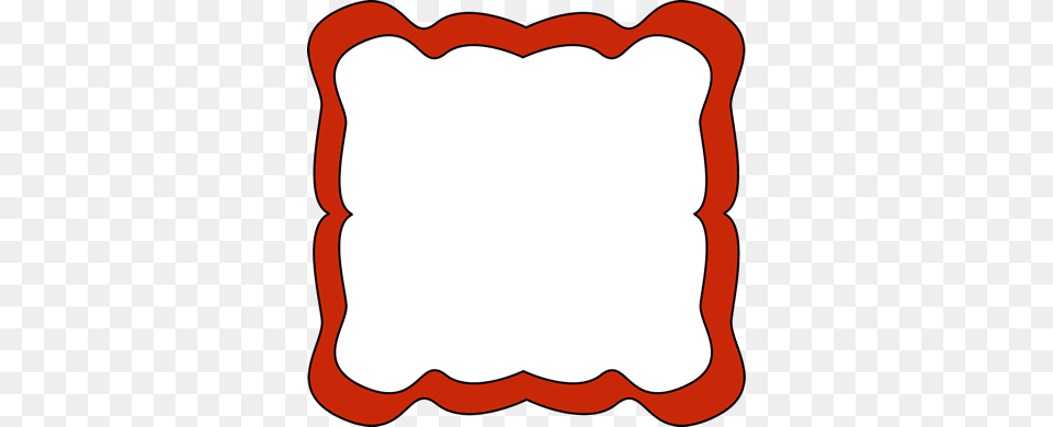 Red Curvy Frame Work Board Curvy Blank Labels, Cushion, Home Decor, Smoke Pipe, Pillow Free Transparent Png