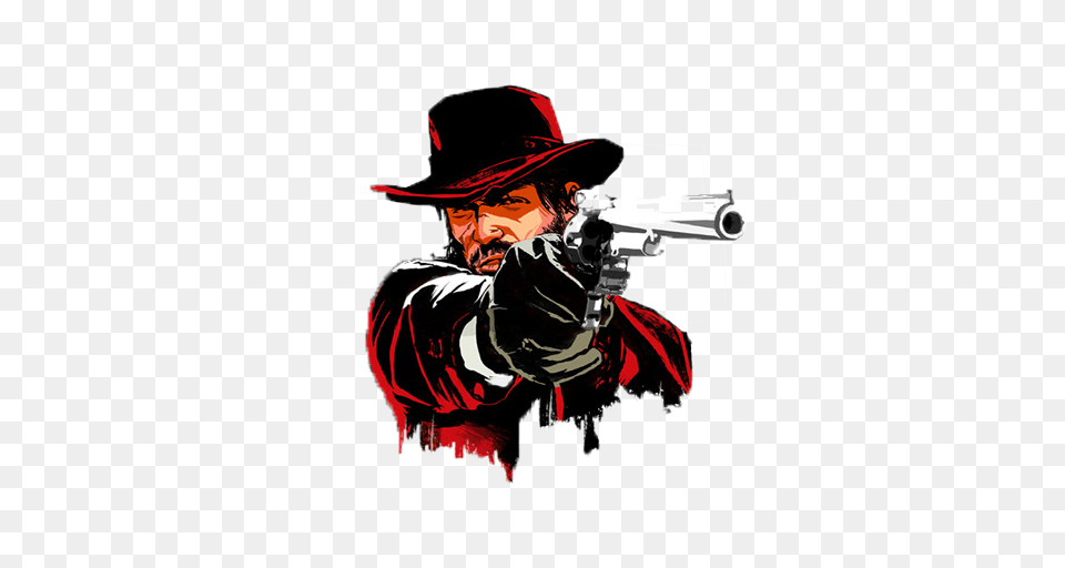 Red Dead Redemption, Weapon, Firearm, Adult, Person Png