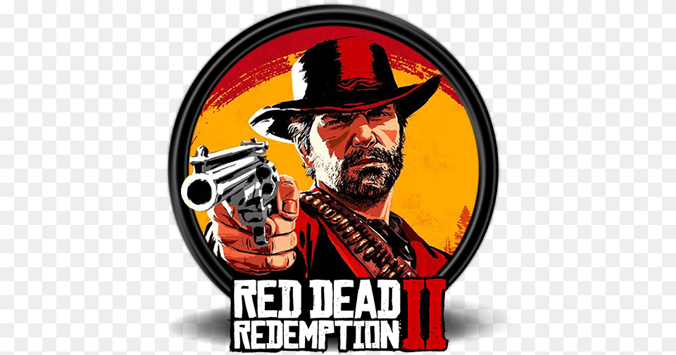 Red Dead Redemption 2 Logo Red Dead Redemption 2 Icon, Weapon, Firearm, Photography, Person Png