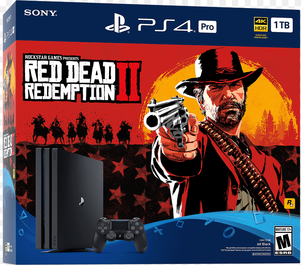 Red Dead Redemption 2 Ps4 Game, Weapon, Firearm, Person, Man Png