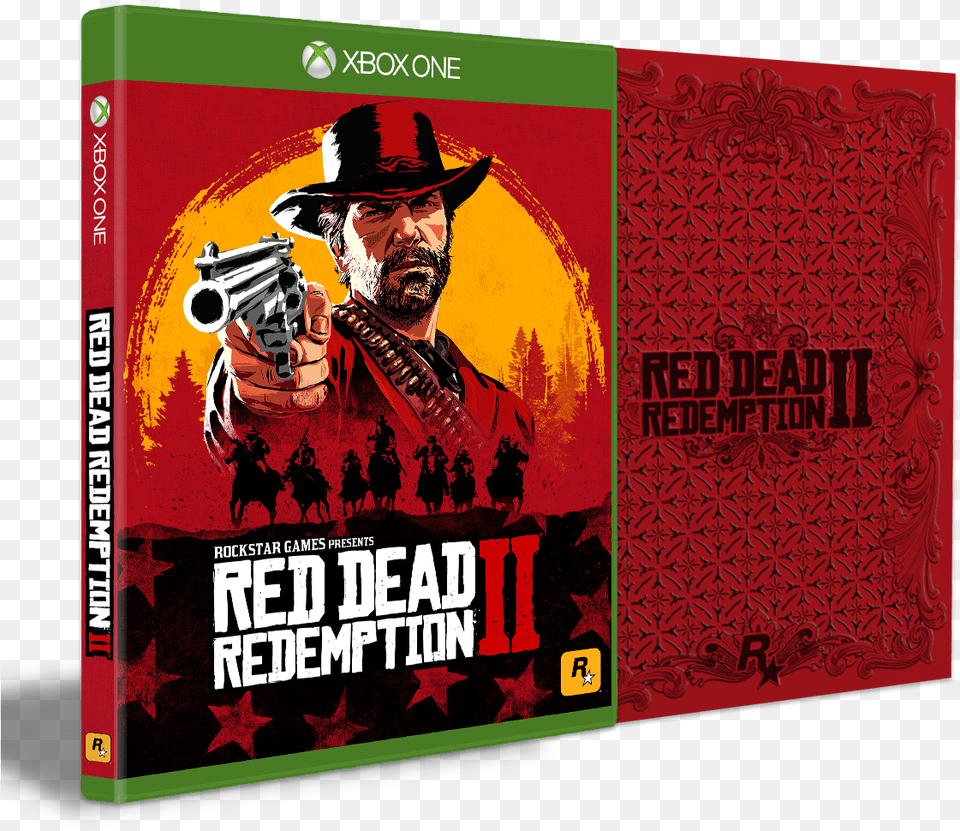 Red Dead Redemption 2 Steelbook Edition Rockstar Games Red Dead Redemption 2 Pc Publication, Book, Adult, Person Free Png Download