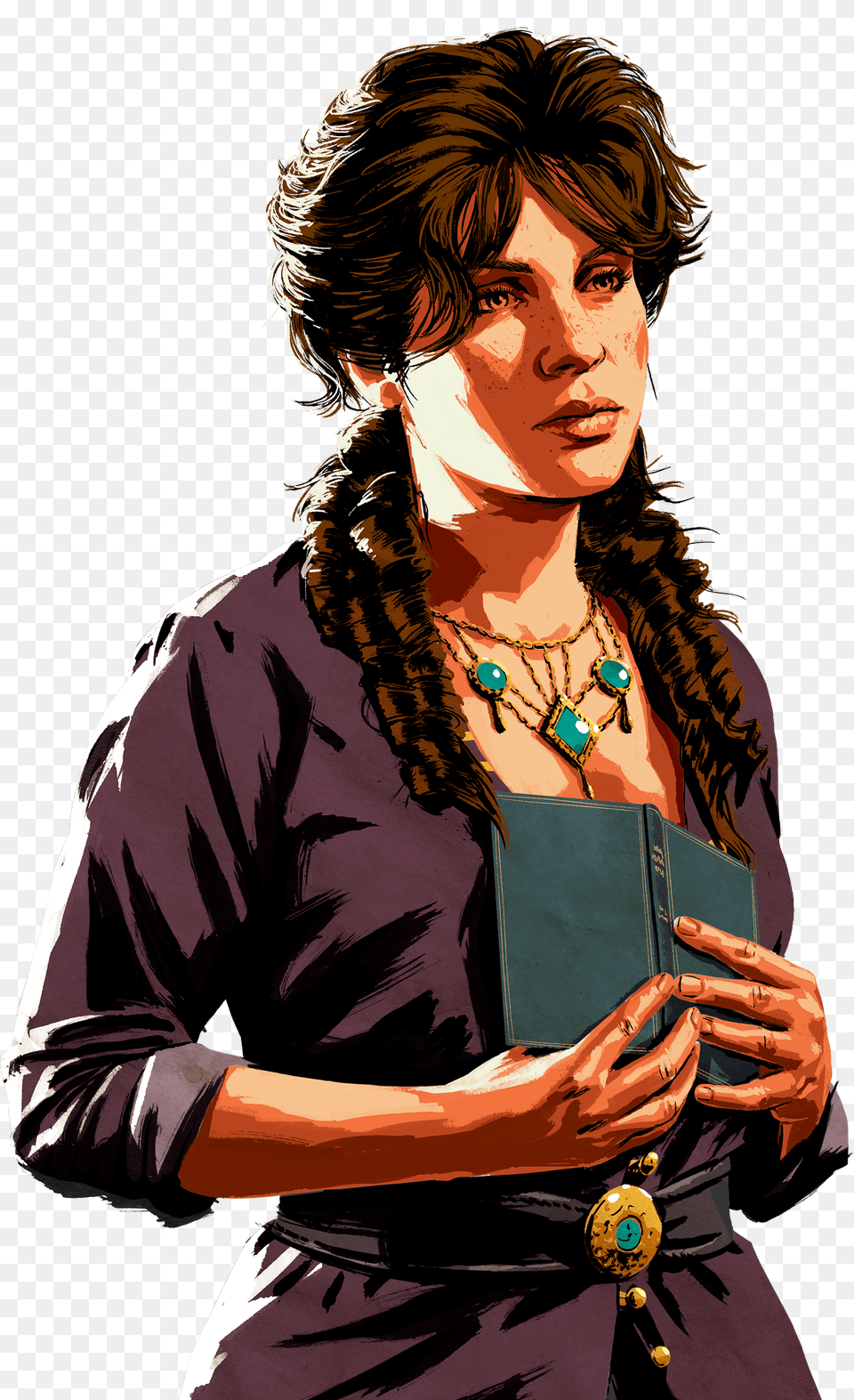 Red Dead Redemption, Book, Publication, Woman, Adult Png Image