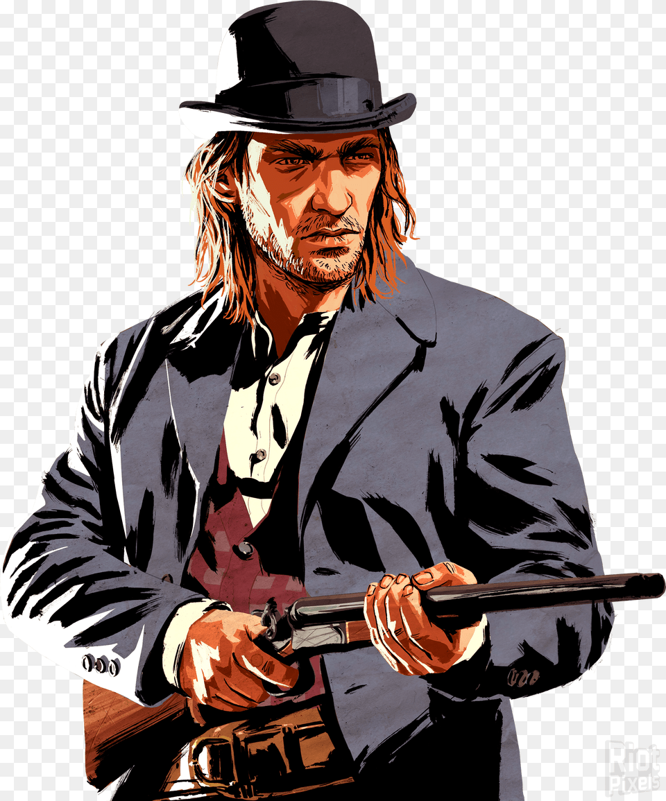 Red Dead Redemption, Adult, Man, Hat, Person Free Png
