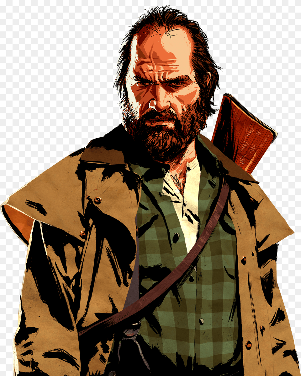 Red Dead Redemption, Head, Beard, Clothing, Coat Png