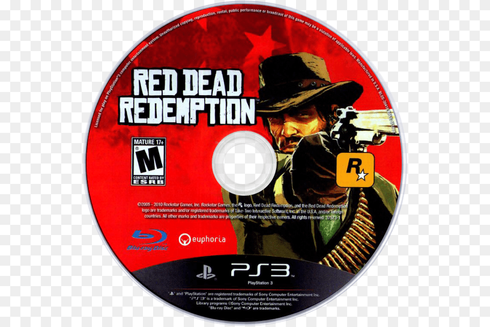 Red Dead Redemption Red Dead Ps3 Disc, Disk, Dvd, Adult, Person Png Image