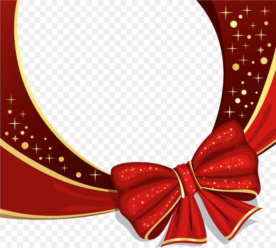 Red Deco Ornament With Bow Clipart Picture Greeting Card Vector, Accessories, Formal Wear, Tie, Animal Free Transparent Png