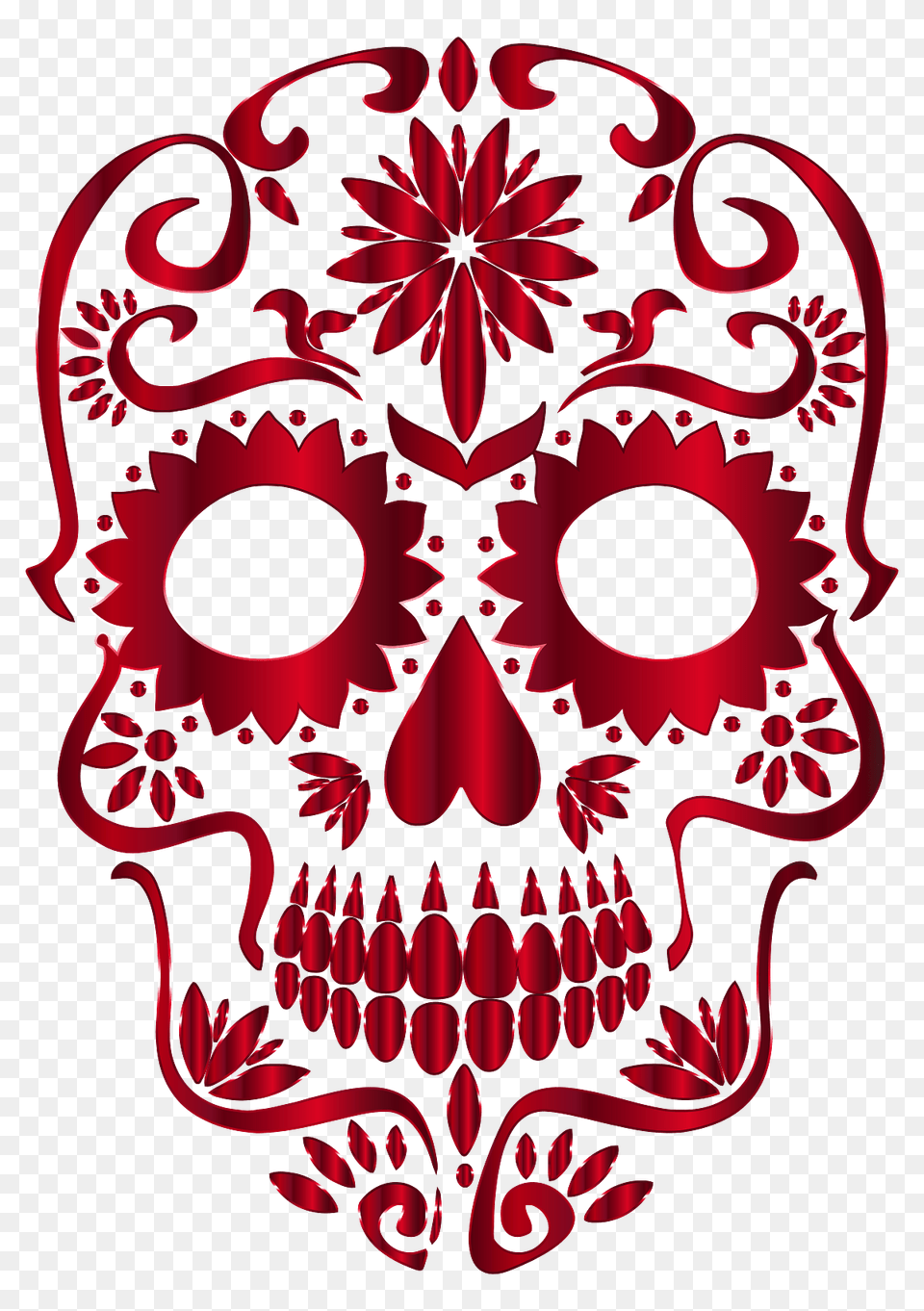 Red Decorated Skull, Dynamite, Weapon, Mask Free Transparent Png