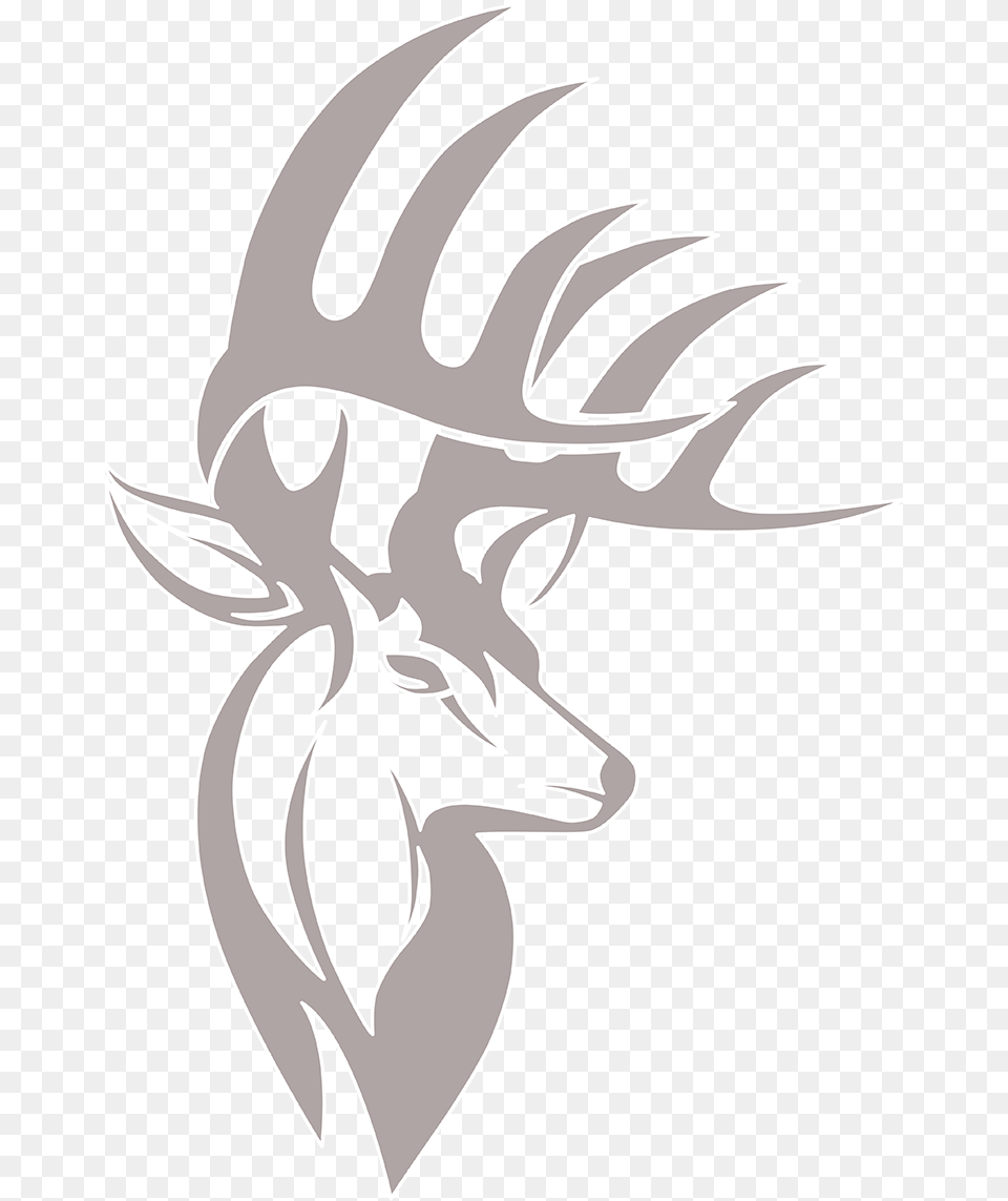 Red Deer Logo Clip Art Black And White Buck, Stencil, Animal, Fish, Sea Life Free Transparent Png