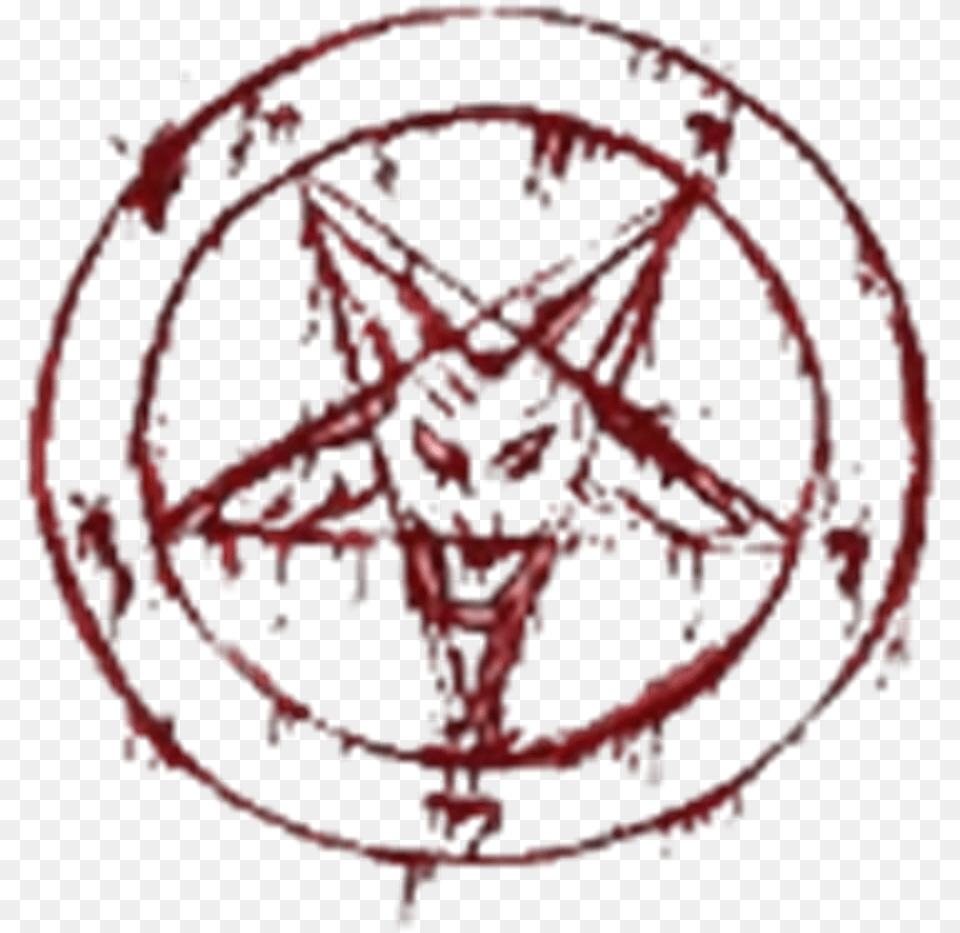 Red Devil Satan Pentagram 666 Blood Bloody Lucifer T Shirt Horror Roblox, Plant, Symbol Free Png