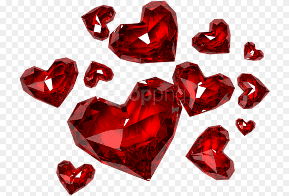 Red Diamond Heart Shaped Red Diamonds, Accessories, Gemstone, Jewelry Png Image