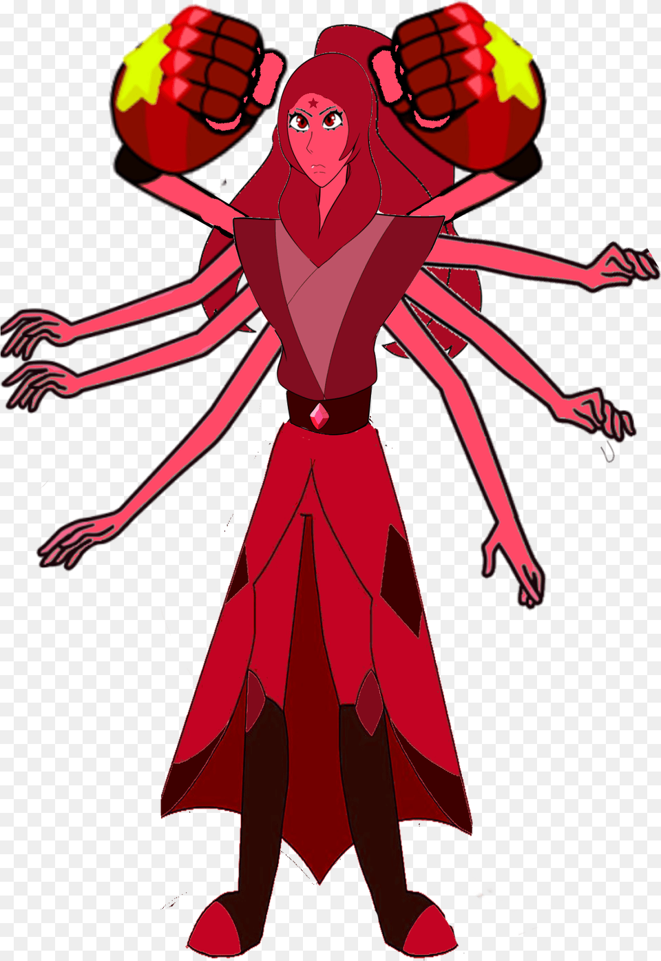 Red Diamond Of The Nine Diamond Cartoon, Adult, Person, Female, Woman Free Transparent Png