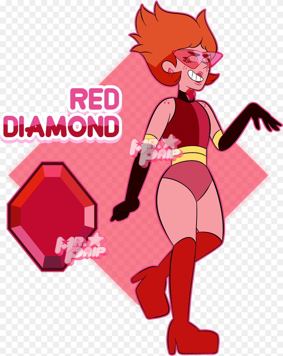 Red Diamond Steven Universe 5th Diamond, Book, Comics, Publication, Baby Free Png Download