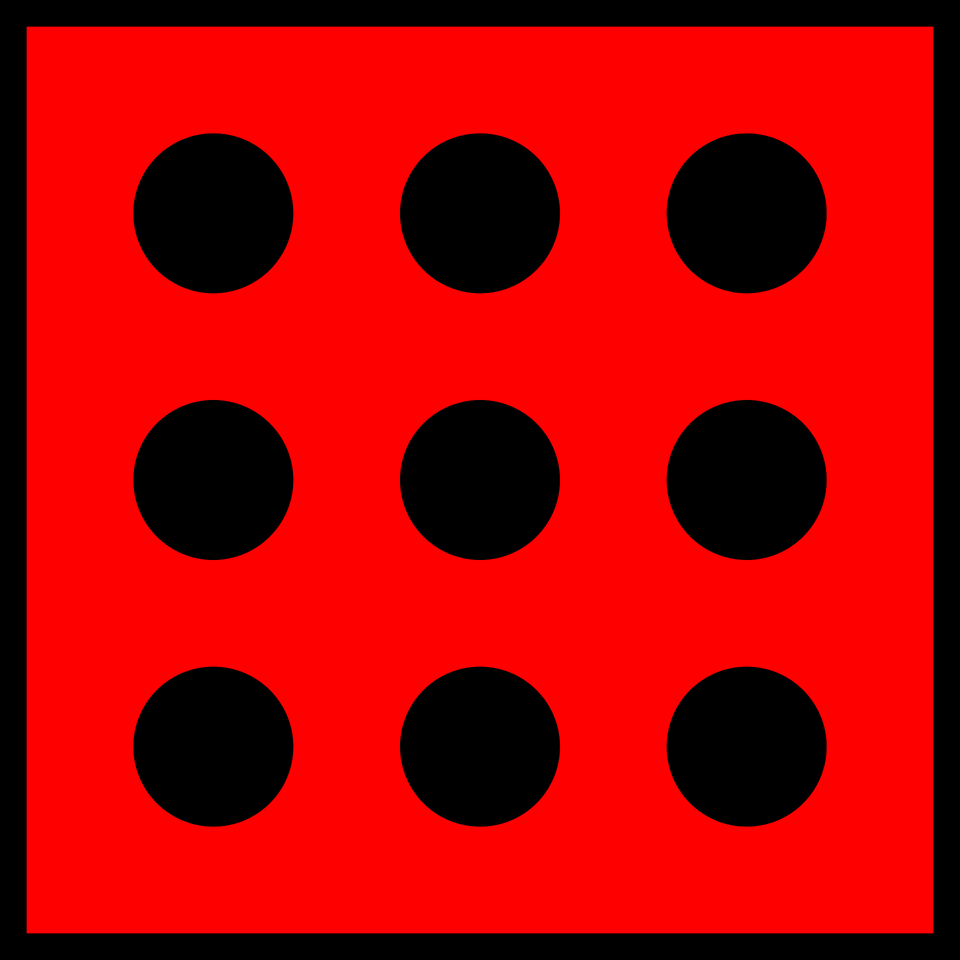 Red Die 9 Clipart, Pattern, Game, Polka Dot Png Image