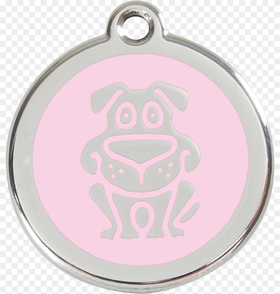 Red Dingo Enamel Tag Dog Pink 01 Solid, Accessories, Plate, Pendant, Jewelry Png
