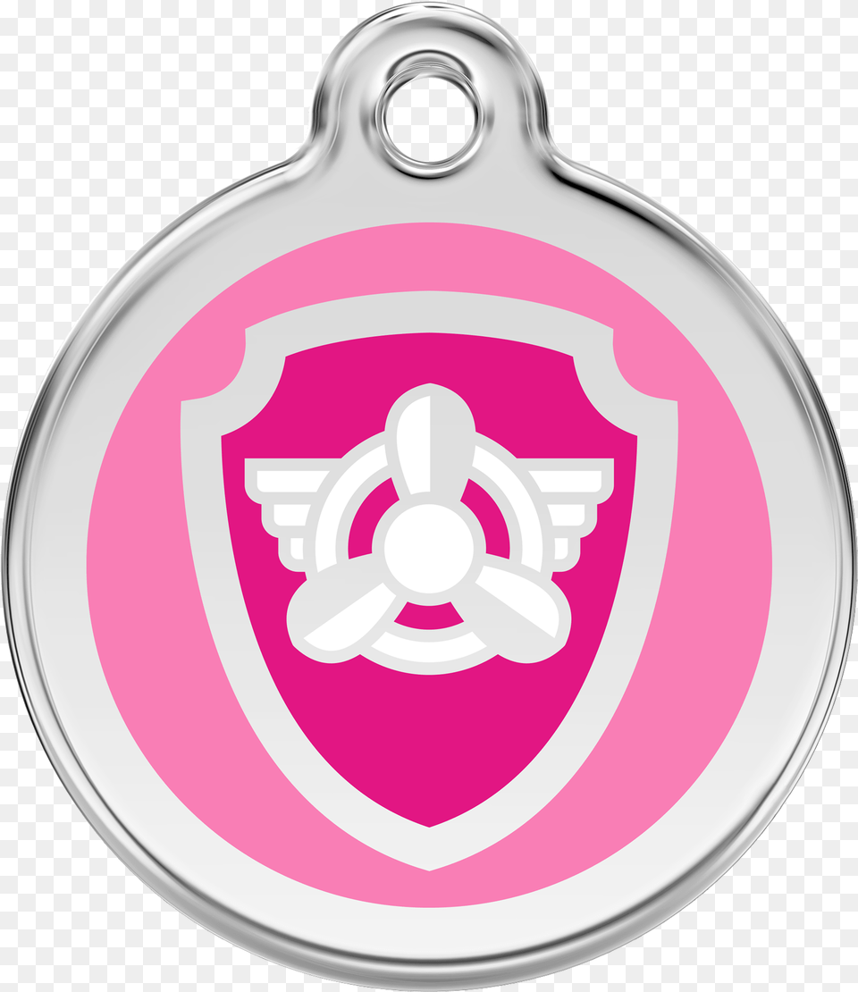 Red Dingo Enamel Tag Nickelodeon Paw Patrol Skye Pink 01 Nspk 1nspks 1nspkm Pink Dog Id Tag Crown, Accessories, Badge, Logo, Symbol Png