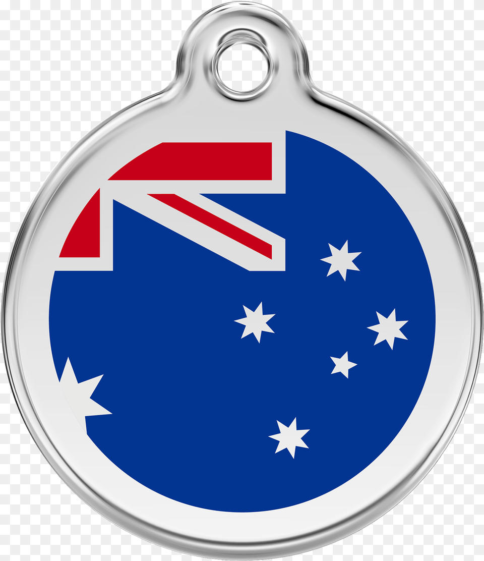 Red Dingo Stainless Steel Amp Enamel Australian Flag Medaille Pour Cheval, Symbol, Badge, Logo Free Transparent Png