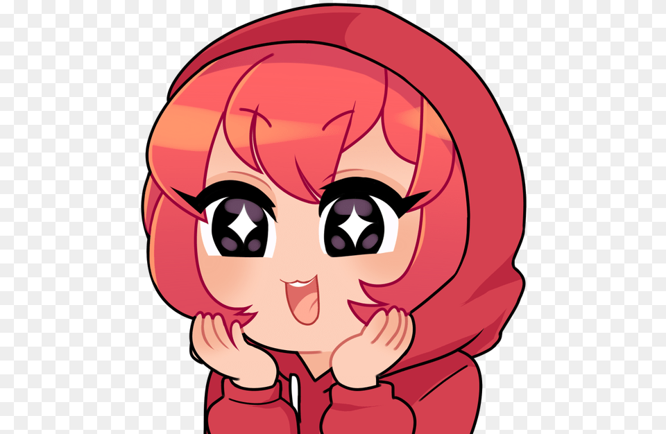 Red Discord Emote Clipart Anime Discord Emotes, Book, Comics, Publication, Baby Free Png Download