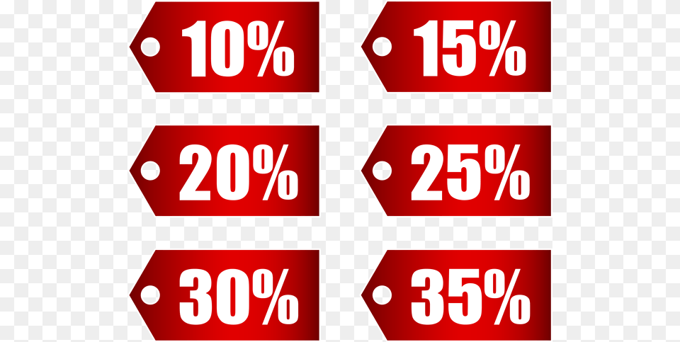 Red Discount Tags Set Part Transparent Gallery, Sign, Symbol, Road Sign, Scoreboard Free Png Download
