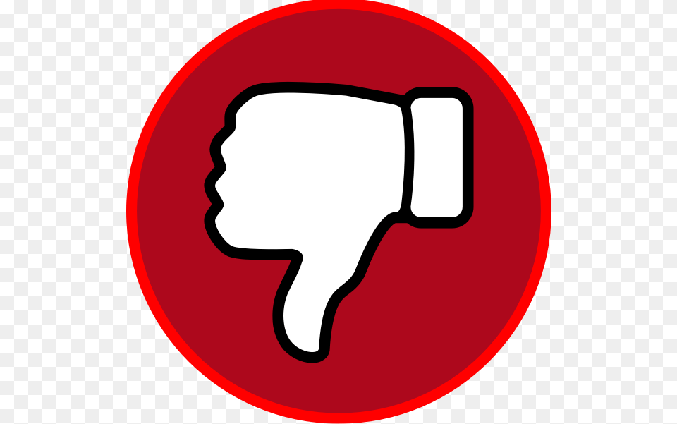 Red Dislike Symbol Emoji Sign, Disk Png Image