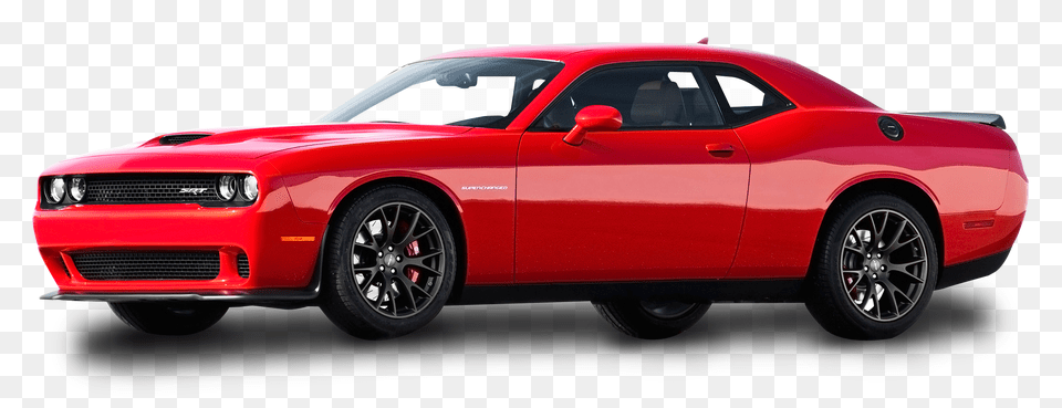 Red Dodge Challenger Car Image, Wheel, Vehicle, Transportation, Coupe Free Png