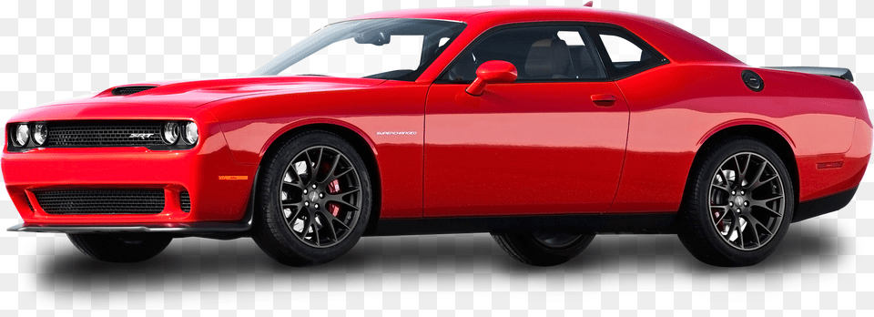 Red Dodge Challenger Car Image Dodge Challenger Hellcat Hemi, Wheel, Vehicle, Coupe, Machine Free Transparent Png