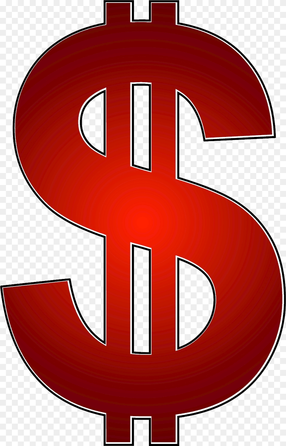 Red Dollar Sign, Symbol, Text, Number, Electronics Png Image